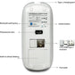 4 Modes Rechargeable Bluetooth Mouse BT3.0/5.2+USB-2.4G/Type-C,Wireless Mouse for MacBook pro/MacBook air/Laptop/iMac/ipad/Notebook/pc (BT/USB-C White)