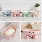 Soap Holder, Cute Soap Dish for Kids Children, Creative Lovely Bar Soap Tray Counter for Shower Bathroom Kitchen Countertop - Pink