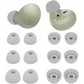 6 Pairs Silicone Galaxy Buds 2 Ear Tips Earbuds, S/M/L 3 Size Soft Rubber Flexible Eartips Buds Wing Tips Fit in Case Compatible with Samsung Galaxy Buds 2 / Galaxy Buds Plus - Black