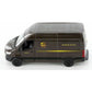 KiNSMART - Mercedes-Benz Sprinter UPS Edition Cargo Van, 1:48 O Scale Die Cast Metal Model Toy Van, Pull-Back Action