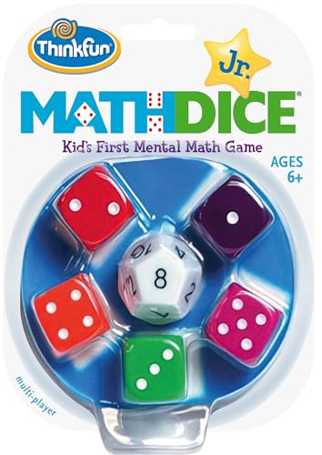 Buy now ThinkFun Math Dice Junior Game - Engaging Math Skills Builder | Perfect for Kids Aged 6+ | Aids in Mental Agility | Toy of The Year Nominee at indiglob india