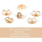 COOLJOY 14K Gold Earring Backs Ear Locking 6 Piece for Stud Ear Rings 3 Pairs