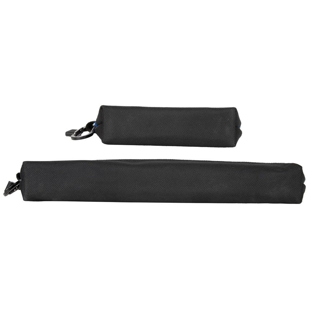 Buy now Klein Tools 55559 Stand-Up Zipper Bag Tool Pouch with Carabiners, 7-Inch Blue and 14-Inch Gray Utility Bags with Reinforced Bottom, 2-Pack at indiglob india