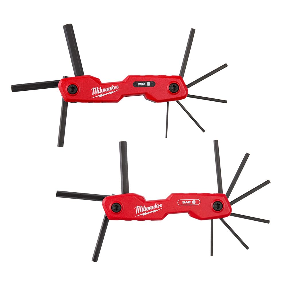 Buy now Milwaukee Electric - 17-Key Folding HEX Key Sets - SAE/Metric at indiglob india