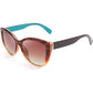 FEISEDY Polarized Vintage Sunglasses American Womens Square Jackie O Cat Eye Sunglasses B2451