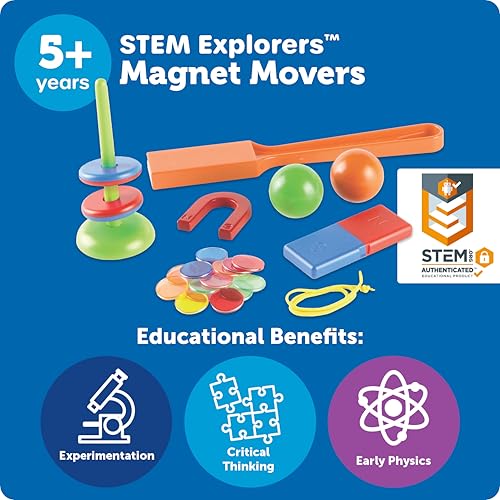 Buy now Learning Resources STEM Explorers Magnet Movers - Science For Kids Sensory Bin, Critical Thinking, Fine Motor Toys, Classroom Math Supplies, Homeschool Crafts, Educational Games, Birthday Gift at indiglob india