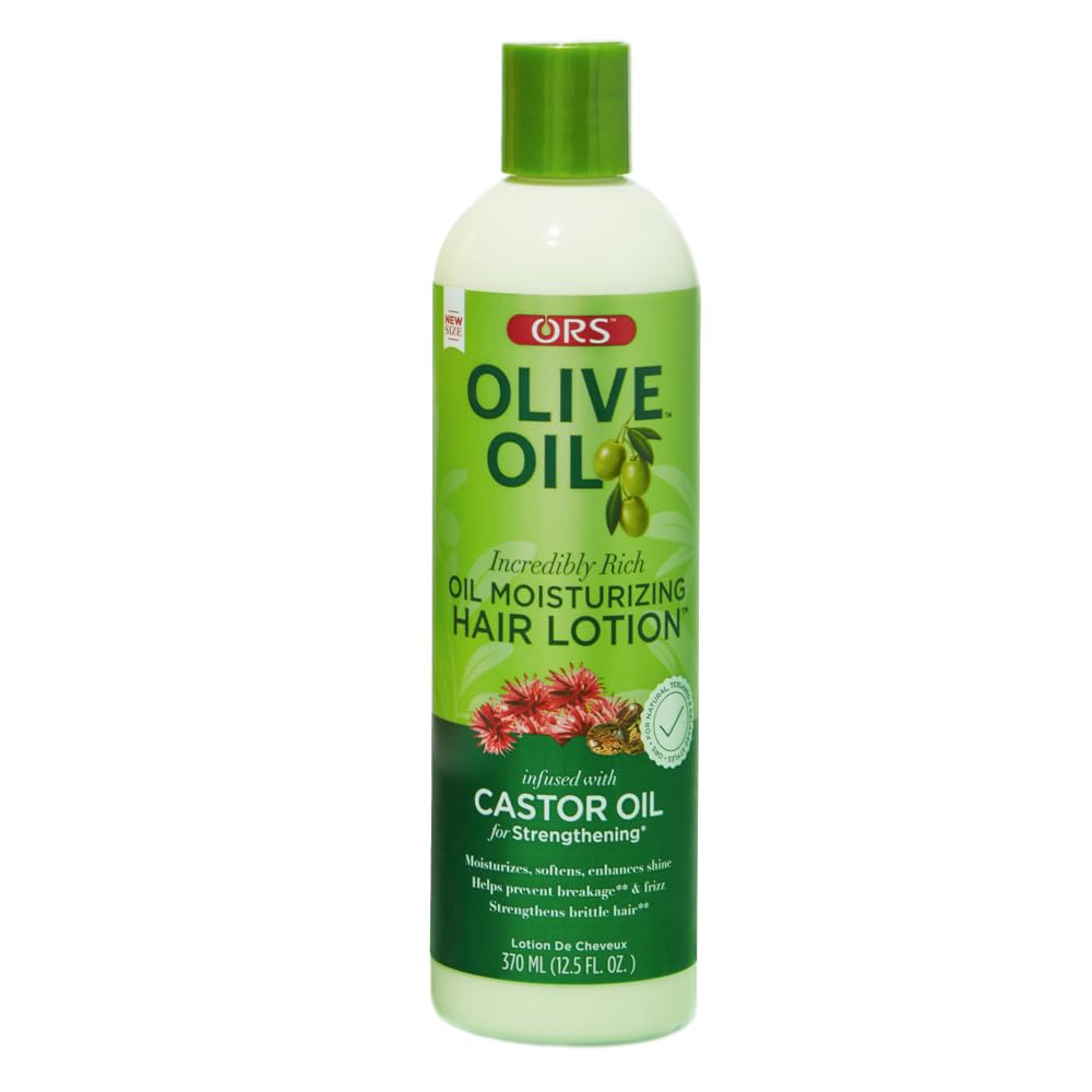 ORS Olive Oil Incredibly Rich Oil Moisturizing Hair Lotion Infused with Castor Oil for Strengthening 8.5 Ounce