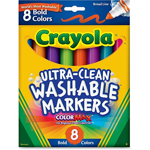 Buy now Crayola 8 Ct Bold Broad-Line Washable Markers at indiglob india