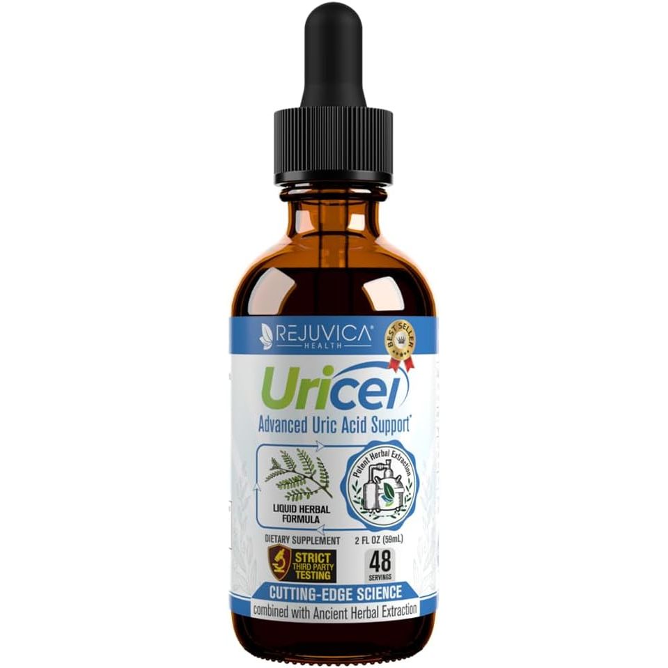 Uricel - Advanced Uric Acid Support & Cleanse Supplement - Joint & Kidney Support - Liquid Delivery for Better Absorption - Tart Cherry, Chanca Piedra, Celery Seed & Turmeric - 2 fl oz