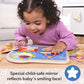 Buy now Melissa & Doug?? Ms. Rachelƒ?› Wooden Peek-a-Boo Jumbo Peg Puzzle, 4-Piece with Mirror, Toddler Toys for Boys and Girls Ages 1+ Years at indiglob india