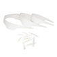 Buy now Slick Collar Shirt Collar Support System set with 3 adjustable, 10 premium Collar Stays & a Durable tin Travel EDC Box in White at indiglob india