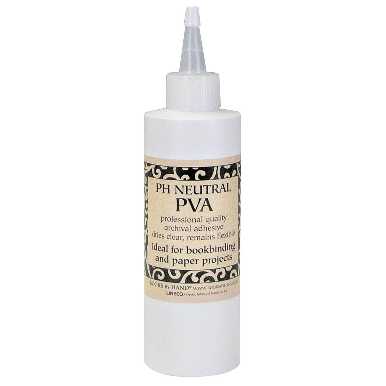 Books By Hand, PH Neutral PVA Adhesive, Archival Quality and Acid-Free, Dries Clear - 8 Ounce - My Store