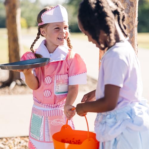 Buy now Melissa & Doug Waitress Role Play Costume Set (7 pcs) - Includes Apron, Order Pad, Cap at indiglob india