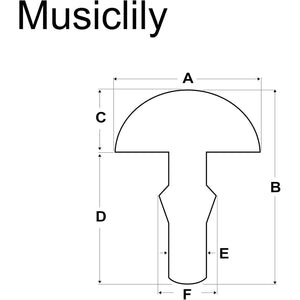 Musiclily Stainless Steel 2.9mm Guitar Fret Wires 24 Frets Fretwire Set for Fender Strat Tele Electric Guitar Bass, Chrome