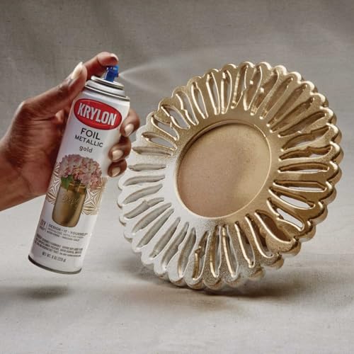 Buy now Krylon Foil High Gloss Gold Metallic Spray Paint 8 oz. at indiglob india