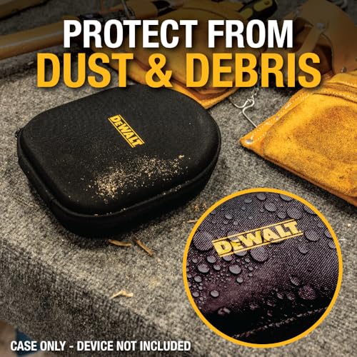 Buy now DEWALT Heavy Duty Protective Headphone Case for Pro Max Neckband, Compact Lightweight w/EVA Earphone Hard Shell Case, Headset Travel Carry Shockproof, Water-Resistant, Soft Interior & Accessory Pocket at indiglob india