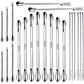 Buy now 22 Pieces Stainless Steel Lab Spatula Micro Scoop Set Laboratory Sampling Spoon Mixing Spatula for Powders Gel Cap Filler at indiglob india