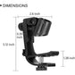 Adjustable Drum Rim Mic Clips - Microphone Mount Clamp (Pack of 2)