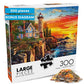 Buy now Buffalo Games - Rocky Cliff Lighthouse - Dominic Davison - 300 Piece Jigsaw Puzzle for Adults, Large Oversized Pieces, Scenic Coastal Puzzle, Challenging and Relaxing, Finished Size 21.25 x 15.00 at indiglob india