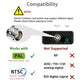 Buy now HDMI to BNC Converter Adapter - HD Digital Video in Female BNC Coax Connector Composite Box w/ 3.5mm Audio Out for DVD DVR Security Camera CVR CCTV Image Coaxial Analog CVBS Signal Monitor TV at indiglob india