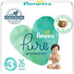 Pampers Pure Protection Baby Diapers, Size 5 (27+ lbs), 132 Count, Up to 100% Leakproof, Premium Plant-based Skin Protection, Hypoallergenic Soft Diapers