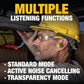 Buy now DEWALT Heavy Duty Bluetooth Jobsite Pro X2 ANC True Wireless Earbuds, Active Noise Cancelling Work Earbuds, Turn Dial Controls, 10Hr Runtime (40+ w/Case), 4 EQ Modes, IP54 at indiglob india
