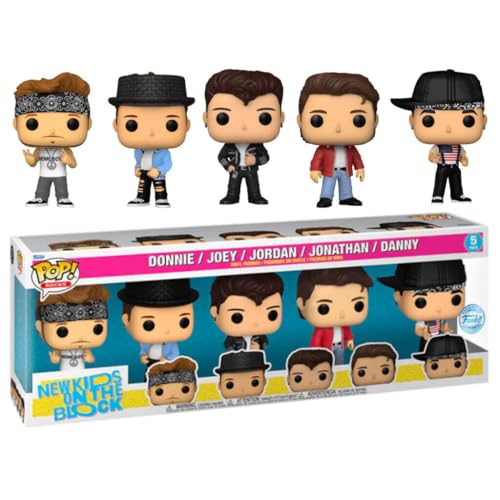 Buy now NKOTB Funko POP! New Kids on The Block Band 5-Pack Exclusive Pop! Vinyl Figures, 65234 at indiglob india