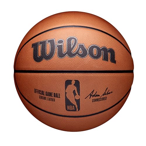 Buy now Wilson NBA Official Game Basketball - Brown, Size 7-29.5" at indiglob india