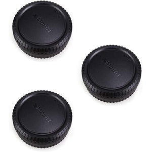 Camera Rear Lens Cap & Body Cap Cover for Fuji Fujifilm X Mount Camera X-M5 X-T50 X-T30 II X-T5 X-T4 X-T3 X-PRO3 X-PRO2 X-H2 X-H2S X-S20 X-S10 X-E4 X-E3 X-A5 X-A10 X-T200 X-T100-3 Packs