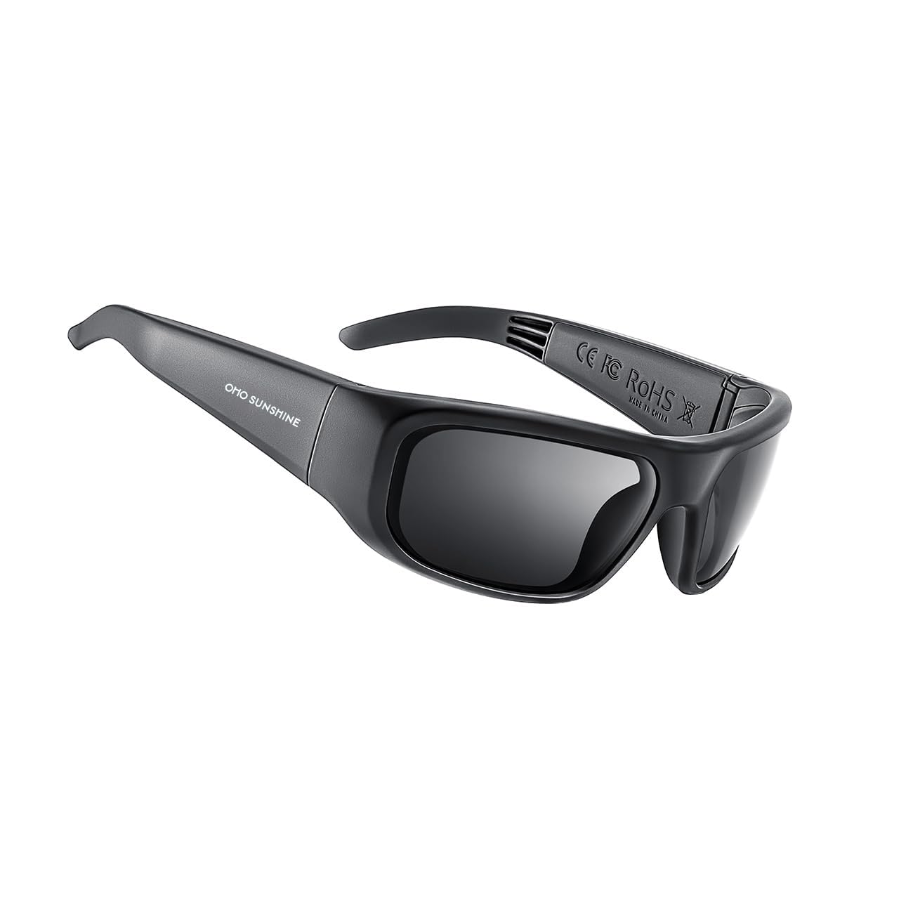 Buy now OhO Smart Glasses, Audio Glasses With Bluetooth Speaker,Reading Glasses With Voice Control and Open Ear,(Men/Women) Black Frame-black Lens(t8 Style) at indiglob india