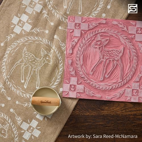 Buy now Speedball Block Printing Baren - Comfortable Wooden Handle, Made in the USA - 4 Inches (4139) at indiglob india