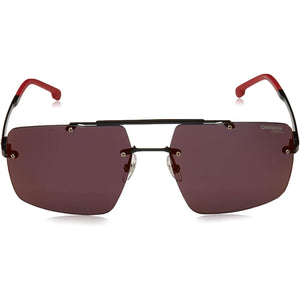 Carrera Men's 8034/Se Rectangular Sunglasses, Black/Red Mirrored, 61mm, 17mm