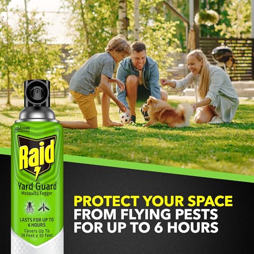 Buy now Raid Outdoor Yard Guard Mosquito Fogger, Area Insect Repellent, Kills On Contact, Control Mosquitoes up to 6 Hours, Covers up to 30 sq ft, Fast-Acting Yard and Garden Treatment, 16 oz at indiglob india
