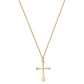 Valloey Rover Cross Pendant Chain Necklace,14K Gold Plated Dainty Cute Lucky Cross Tiny Pendant Necklaces for Women Men Jewelry Gifts