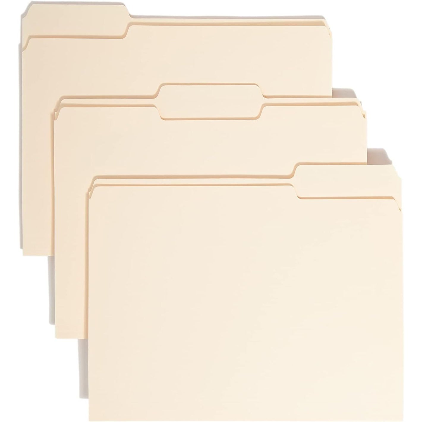 Smead File Folder, 1/3-Cut Tab, Assorted Positions, Letter Size, Manila, 24 per Pack (11928)