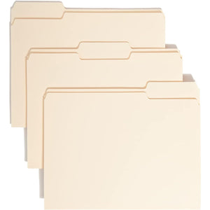 Smead File Folder, 1/3-Cut Tab, Assorted Positions, Letter Size, Manila, 24 per Pack (11928)