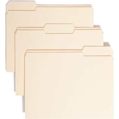 Smead File Folder, 1/3-Cut Tab, Assorted Positions, Letter Size, Manila, 24 per Pack (11928)
