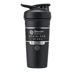Buy now BlenderBottle Strada Shaker Cup Insulated Stainless Steel Water Bottle with Wire Whisk, 24-Ounce, Black at indiglob india