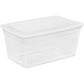 Buy now Sterilite 24-Pack 6 Quart Storage Box, Stackable Clear Plastic Bins with Snap-On Lids - Heavy-Duty Organizing Containers for Closet, Bathroom, and Office 90 Quart 1-Pack at indiglob india