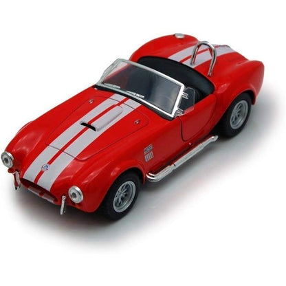 KiNSMART - 1965 Shelby Cobra 427 S/C 1:32 Scale 5" Die Cast Metal Model Classic Toy Car (Yellow)