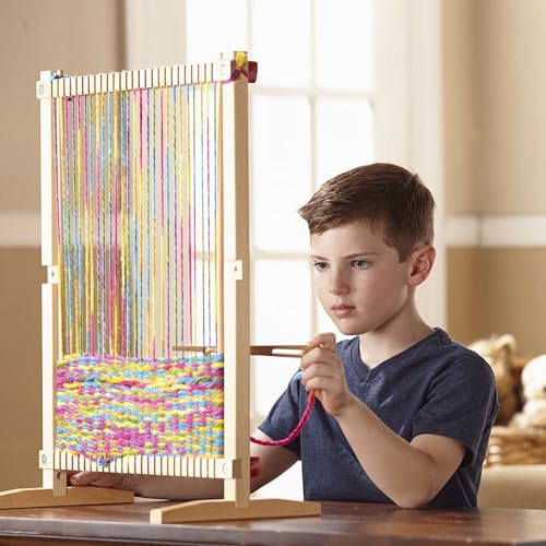 Buy now Melissa & Doug Wooden Multi-Craft Weaving Loom: Extra-Large Frame (22.75 x 16.5 inches) at indiglob india
