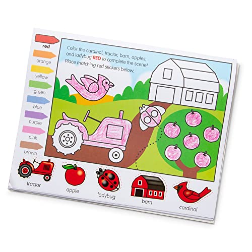 Buy now Melissa & Doug Activity Pad Bundle - Alphabet, Colors & Shapes & Numbers Sticker and Coloing Activity Books for Girls and Boys, Great Travel Toy at indiglob india