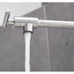 Buy now Pot Filler Faucet Brushed Nickel Wall Mount Commercial Kitchen Faucets Brass Folding Stretchable with Single Hole Two Handles by Aquafaucet at indiglob india