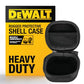 Buy now DEWALT Heavy Duty Protective Headphone Case for TWS Earbuds & Wearable Speaker, Compact Lightweight w/EVA Headphone Case Hard Shell, Shockproof, Water-Resistant, Soft Interior & Accessory Mesh Pocket at indiglob india