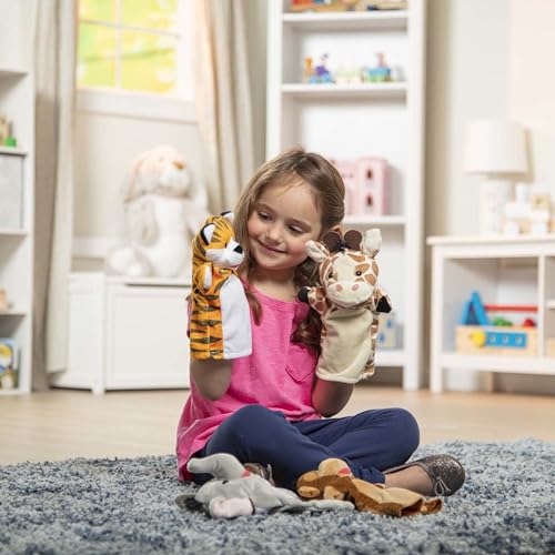Buy now Melissa & Doug Zoo Friends Hand Puppets (FFP) at indiglob india