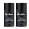 PiperWai Natural Deodorant w/Activated Charcoal | Odor Protection, Vegan, Aluminum Free, Shark Tank Product for Women & Men | Great for Travel, & Gifts | 2.6 oz (75g) Original Scented Stick - Scented Stick 2-Pack