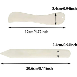 Set of 16 Bookbinding Kit Tools Set Bone Folder Paper Creaser, Waxed Thread, Awl, Large-Eye Needles for DIY Bookbinding Crafts and Sewing