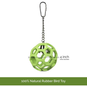 JW Pet Company Activitoys Hol-ee Roller Parrot Toy, 4 Inch Diameter (Colors Vary )