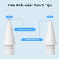Upgraded Pencil Tips for Apple Pencil,No Wear Out Fine Point Precise Control Pencil Replacement Nibs,Compatible with Apple Pencil 1st Gen and 2nd Gen/iPad Pro Pencil,White, Pack of 2