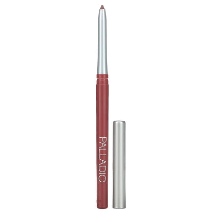 Palladio Retractable Waterproof Lip Liner High Pigmented and Creamy Color Slim Twist Up Smudge Proof Formula with Long Lasting All Day Wear No Sharpener Required, Black Berry
